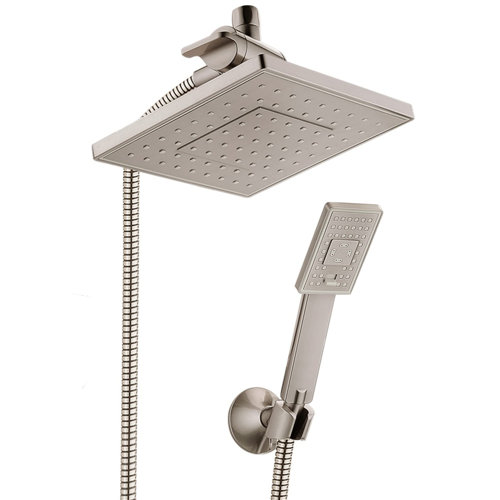 XWSI Rain Dual Shower Head 1.8 GPM GPM Wayfair